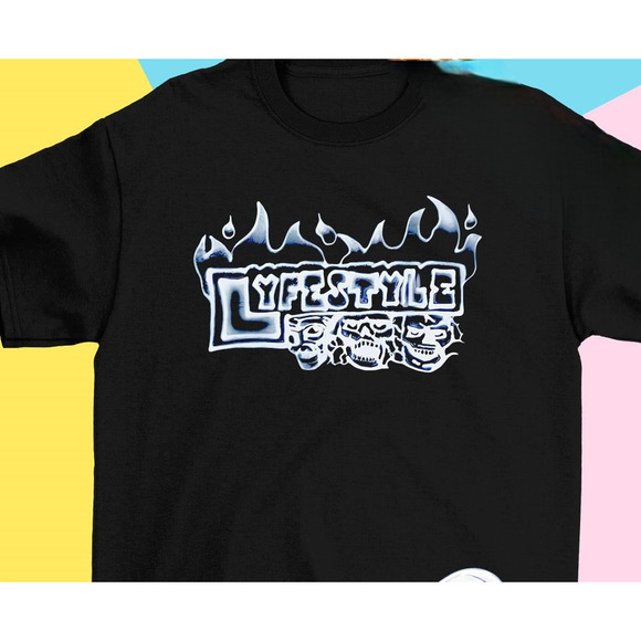 Tops - Yeat Heron Preston Lyfestyle Skull Shirt